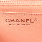 Lambskin Quilted Mini Square Flap Light Pink