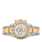 Stainless Steel 18K Yellow Gold 40mm Oyster Perpetual Cosmograph Daytona Watch White 126503