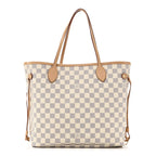 Damier Azur Neo Neverfull MM Rose Ballerine