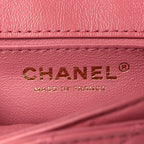 Aged Calfskin Quilted 2.55 Reissue Flap Belt Bag Pink