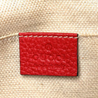 Pebbled Calfskin Small Soho Disco Bag Vibrant Red