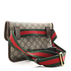 GG Supreme Monogram Neo Vintage Web Belt Bag Brown