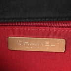 Lambskin Quilted Large Chanel 19 Flap Black