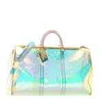 PVC Monogram Keepall Bandouliere 50 Iridescent Prism