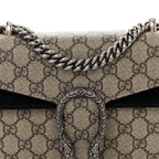 GG Supreme Monogram Mini Dionysus Shoulder Bag Black