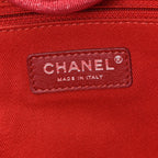 Lurex Boucle Medium Deauville Tote Red