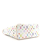 LV x TM Monogram Multicolor Neverfull MM White