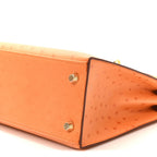 Ostrich Kelly Sellier 25 Abricot