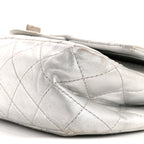 Metallic Lambskin Quilted 2.55 Reissue 227 Flap Silver