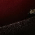 Lambskin Chevron Quilted Mini Square Flap Black