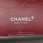 Lambskin Quilted Jumbo Double Flap Black