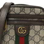GG Supreme Monogram Web Mini Ophidia Messenger Brown