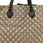 Soft GG Supreme Monogram Bees Medium Crossbody Tote Beige Oro Black