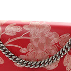Calfskin Chinese New Year Medium Dionysus Shoulder Bag Hibiscus Red