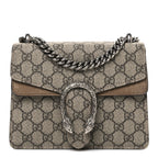 GG Supreme Monogram Mini Dionysus Shoulder Bag Taupe