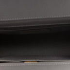 Caviar Quilted Small Business Affinity Flap Grey