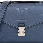 Metallic Empreinte Monogram Giant Pochette Metis Navy Nacre