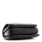 Lambskin Quilted Medium Trendy CC Flap Dual Handle Bag Black