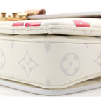 LV X TM Monogram Cerises Pochette Metis East West White