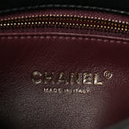 Lambskin Quilted Mini Trendy CC Dual Handle Flap Bag Black