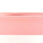 Lambskin Chevron Quilted Trendy CC Wallet On Chain WOC Pink