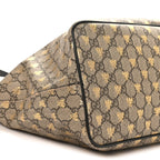 Soft GG Supreme Monogram Bees Medium Crossbody Tote Beige Oro Black