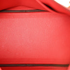 Togo Birkin 25 Rouge Pivoine