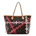 Monogram Bay Neverfull MM Rose Ballerine Poppy