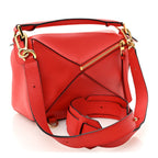 Calfskin Small Puzzle Bag Scarlet