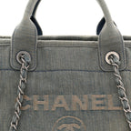 Denim Small Deauville Tote Light Blue
