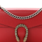Dollar Calfskin Swarovski Crystal Small Dionysus Shoulder Bag Hibiscus Red