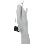 Caviar Camellia Embossed Wallet On Chain WOC Black