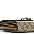 GG Supreme Monogram Mini Dionysus Chain Wallet Beige Taupe