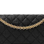 Aged Calfskin Quilted 2.55 Reissue 226 Flap Black