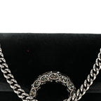 Velvet Super Mini Dionysus Shoulder Bag Black