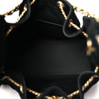 Suede Quilted Small Chanel 25 Handbag Black