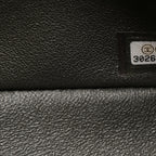 Lambskin Quilted Mini Rectangular Flap Dark Grey