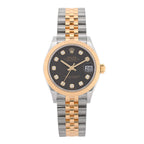 Stainless Steel 18K Yellow Gold Diamond 31mm Oyster Perpetual Datejust Watch Dark Grey 278273