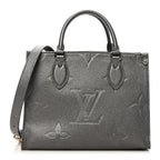 Metallic Empreinte Monogram Giant Onthego PM Gun Metal