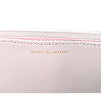 Caviar Quilted Textured CC Wallet on Chain WOC Grey