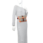 GG Supreme Monogram Web Small Ophidia Belt Bag Beige Ebony Orange Fluo