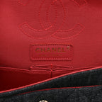 Denim Tweed 2.55 Reissue 224 Flap  Black