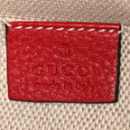 Pebbled Calfskin Small Soho Disco Bag Vibrant Red