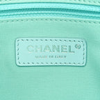 Shaded Calfskin Small Deauville Tote Light Green Turquoise Purple