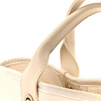 Mixed Fibers Small Deauville Tote White