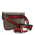 GG Supreme Monogram Neo Vintage Web Belt Bag Brown