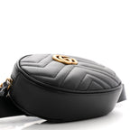 Calfskin Matelasse GG Marmont Belt Bag 75 30 Black