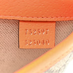 GG Supreme Monogram Web Small Ophidia Belt Bag Beige Ebony Orange Fluo