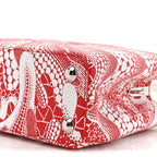 LV X YK Taurillon Psychedelic Flower Capucines BB Rouge