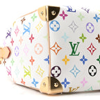 LV X TM Monogram Multicolor Speedy Bandouliere 25 White